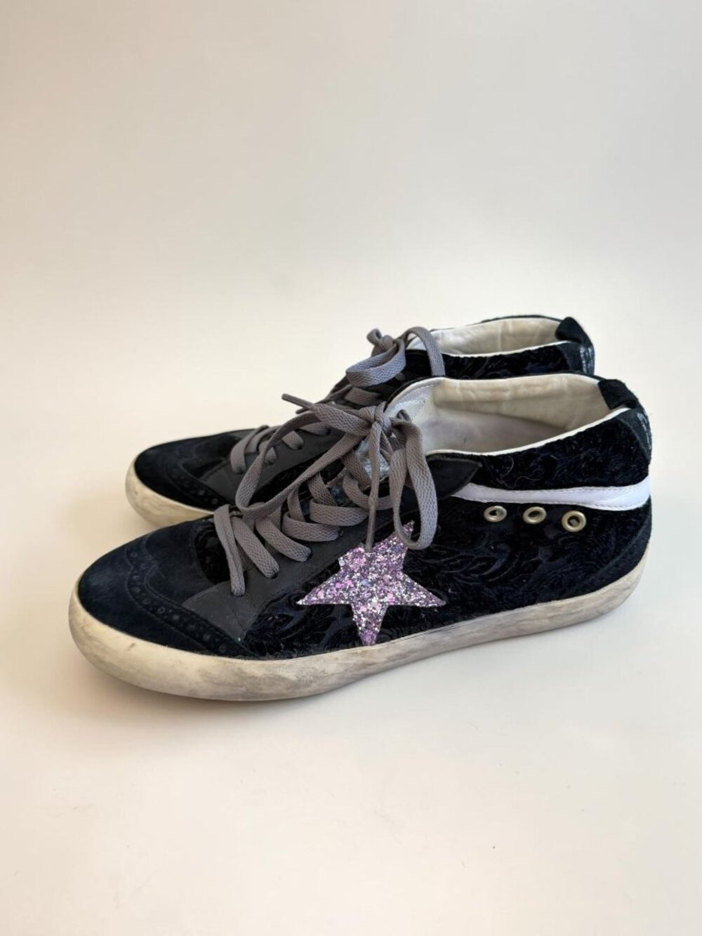 GOLDEN GOOSE Women’s Midstar Black Sneakers Size 40 - US 10